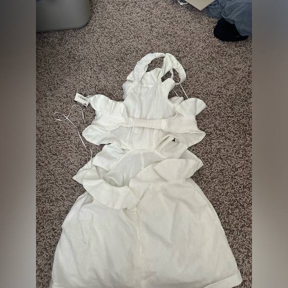 White fluffy romper - Picture 2 of 2